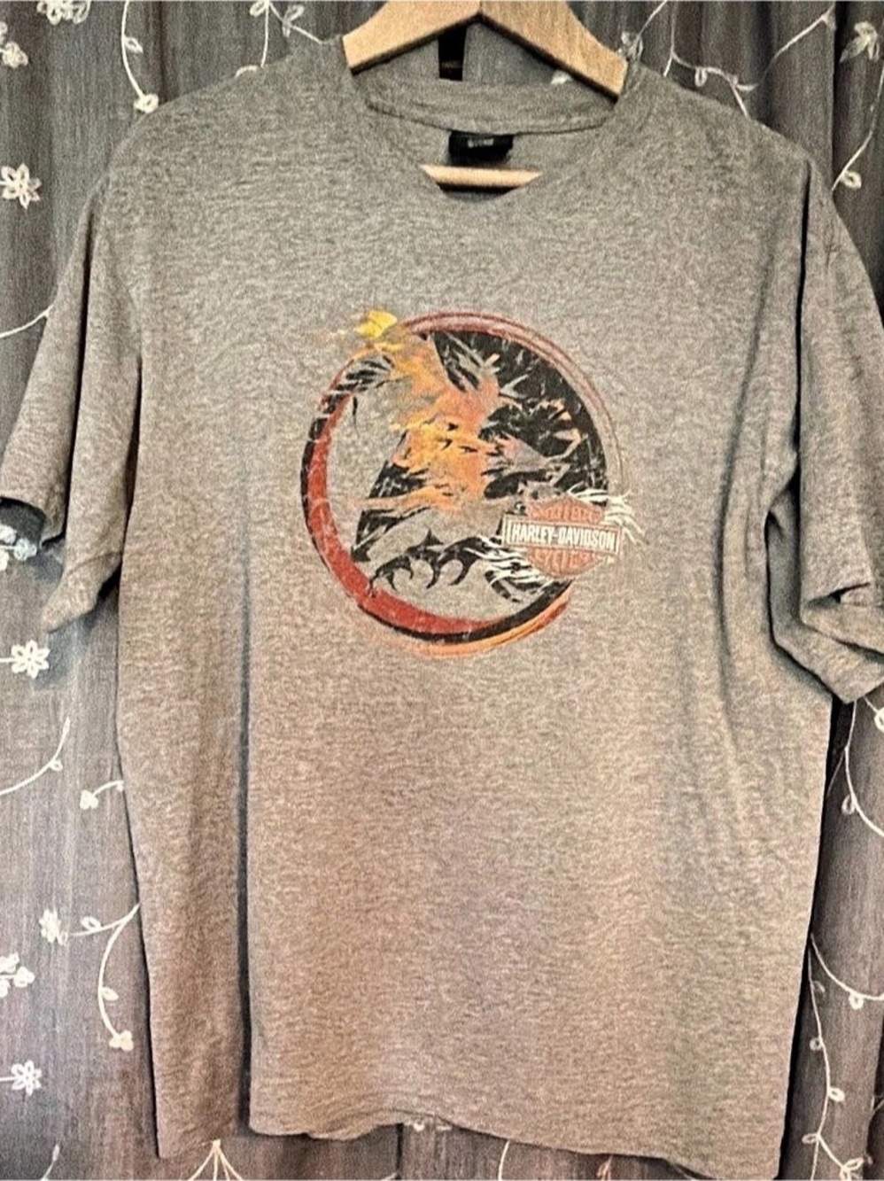 Harley-Davidson Mexico Graphic Tee in Gray Like New